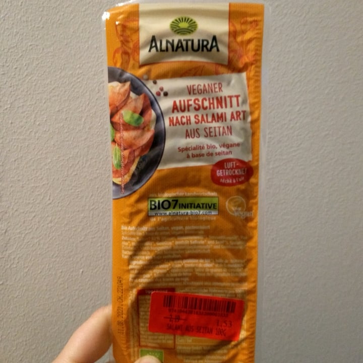 Alnatura Veganer Tofu Aufschnitt Salami Review abillion