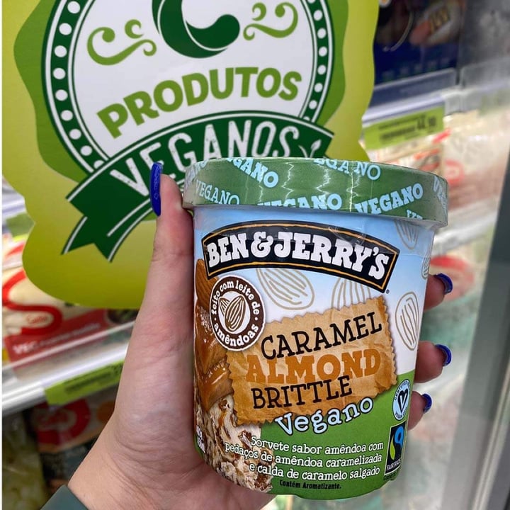 Ben & Jerry's Caramel Almond Brittle NonDairy Frozen Dessert Review