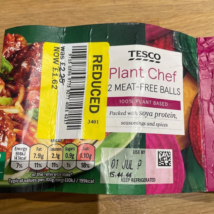 review photo of Tesco Plant Chef 12 Meat-Free Balls shared by @veganarian-yogi on 14 Dec 2022 - review