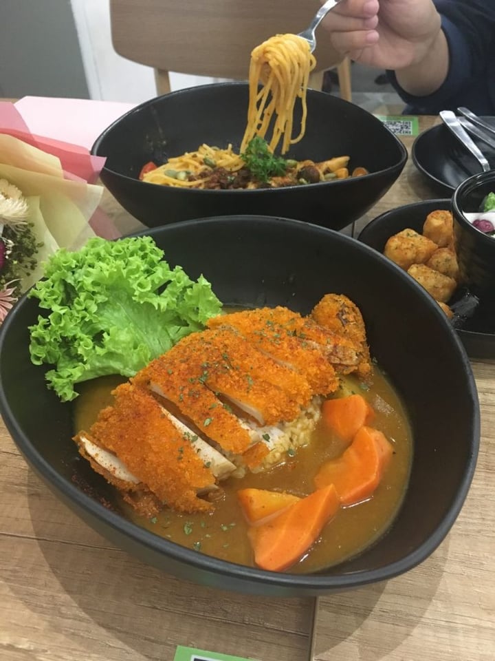 review photo of Saute-San Mushroom Katsu Japanese Curry Rice shared by @berbernicee on 26 Aug 2019 - review