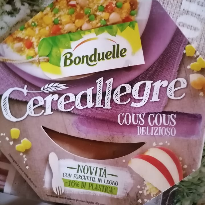 review photo of Bonduelle Cereallegre Cou Cous shared by @grifoneveganoferoce on 18 Jun 2022 - review
