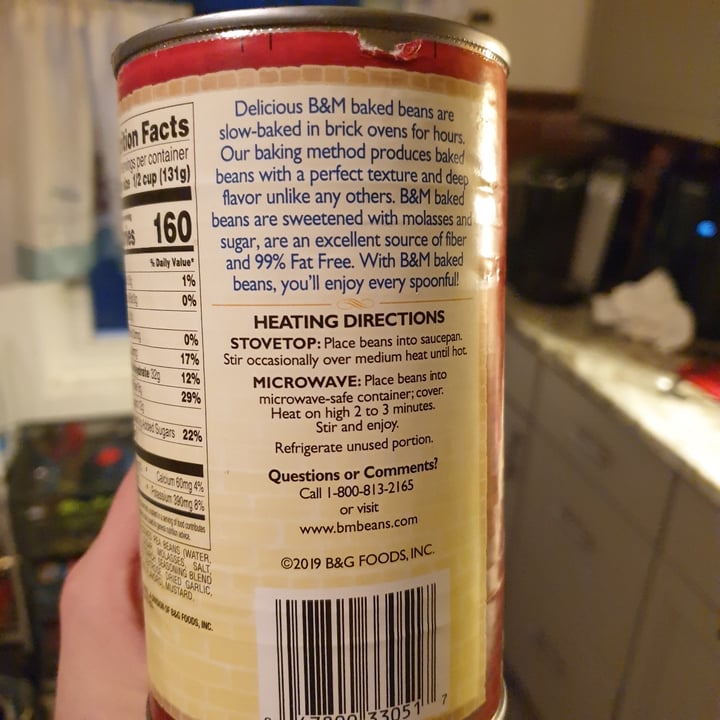 review photo of B&M Vegetarian Baked Beans with Molasses and Spices shared by @autumnleaves on 29 Mar 2022 - review