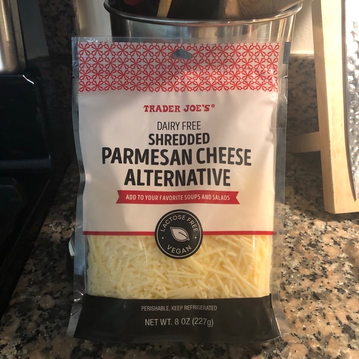 Trader Joe's Dairyfree shredded parmesan cheese alternative Review