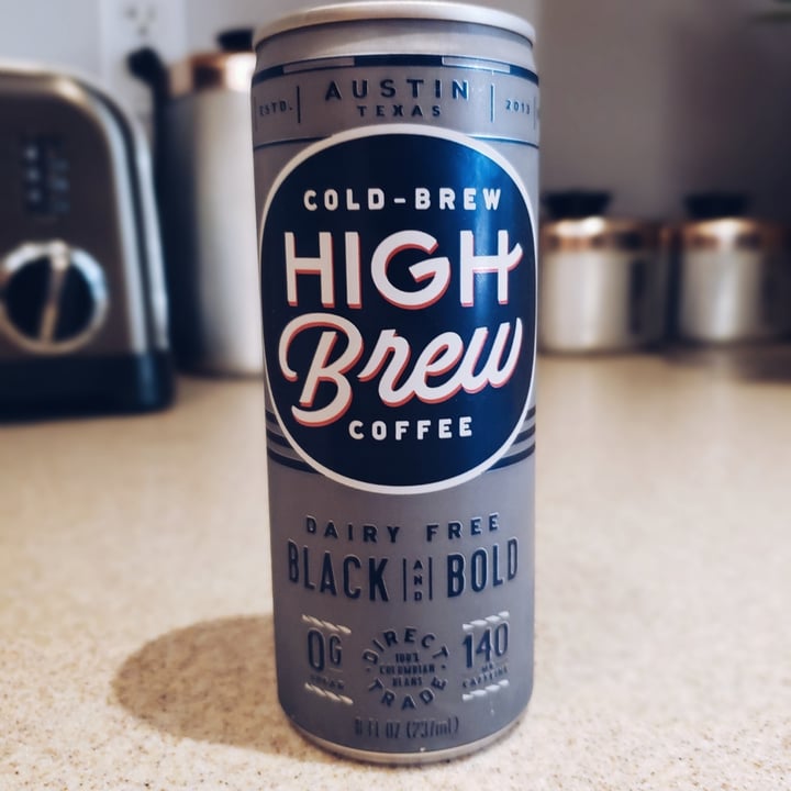 High Brew Coffee Dairy Free Black and Bold Review abillion