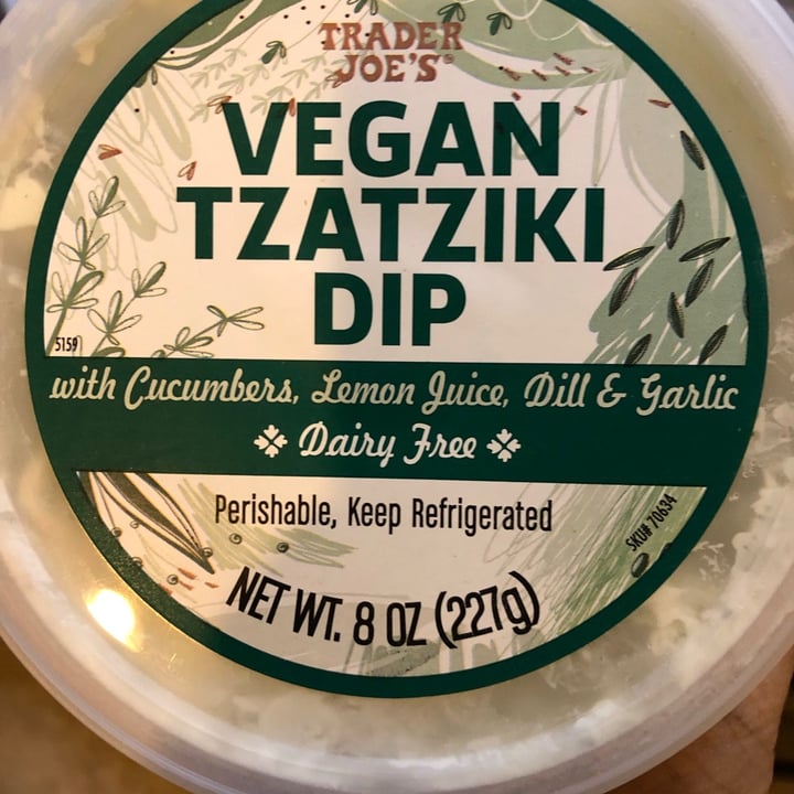 Trader Joe's Vegan tzatziki dip Review abillion