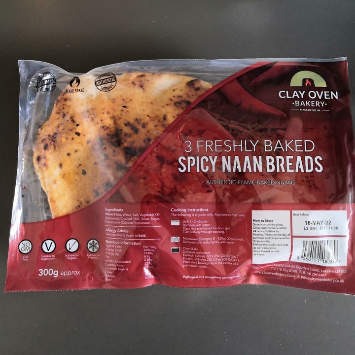 Clay Oven Bakery Spicy naan Review abillion