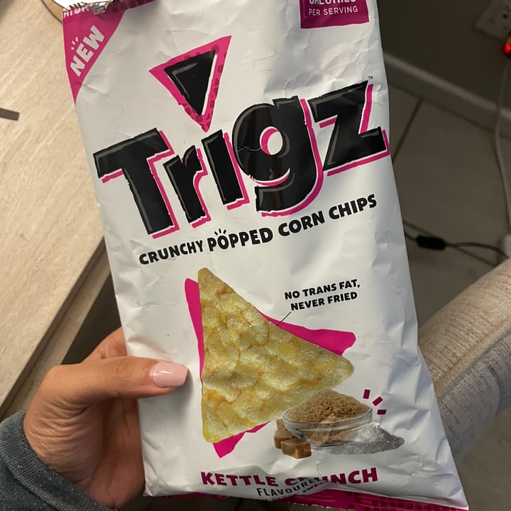 Trigz Crunchy Popped Chips Kettle Crunch Review abillion