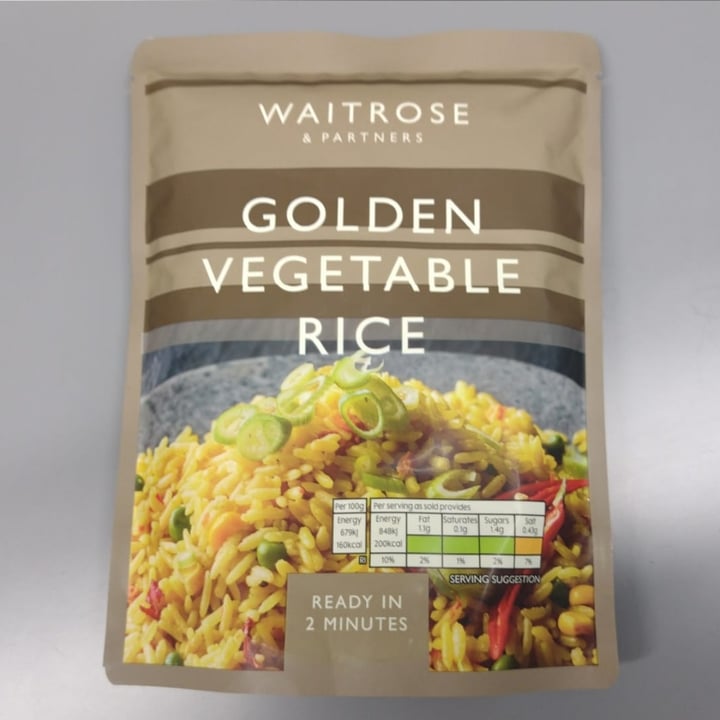 Waitrose & partners Golden Vegetable Rice Review abillion