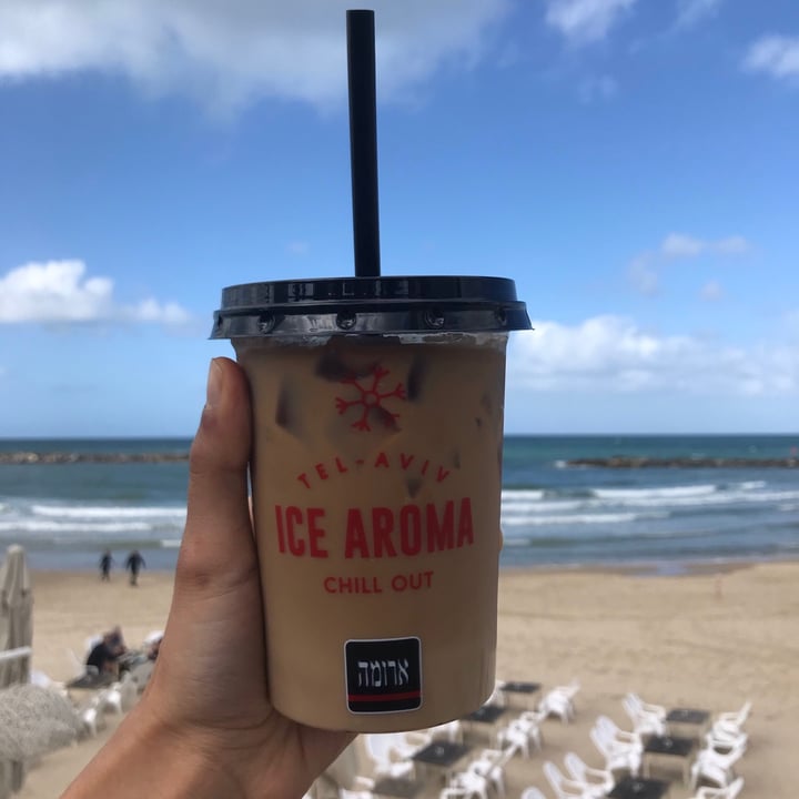 Aroma Cafe Israel Iced soy latte Review abillion