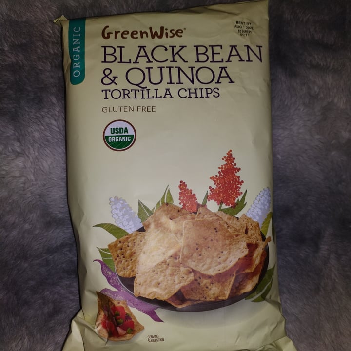 Greenwise black bean & quinoa chips Review abillion