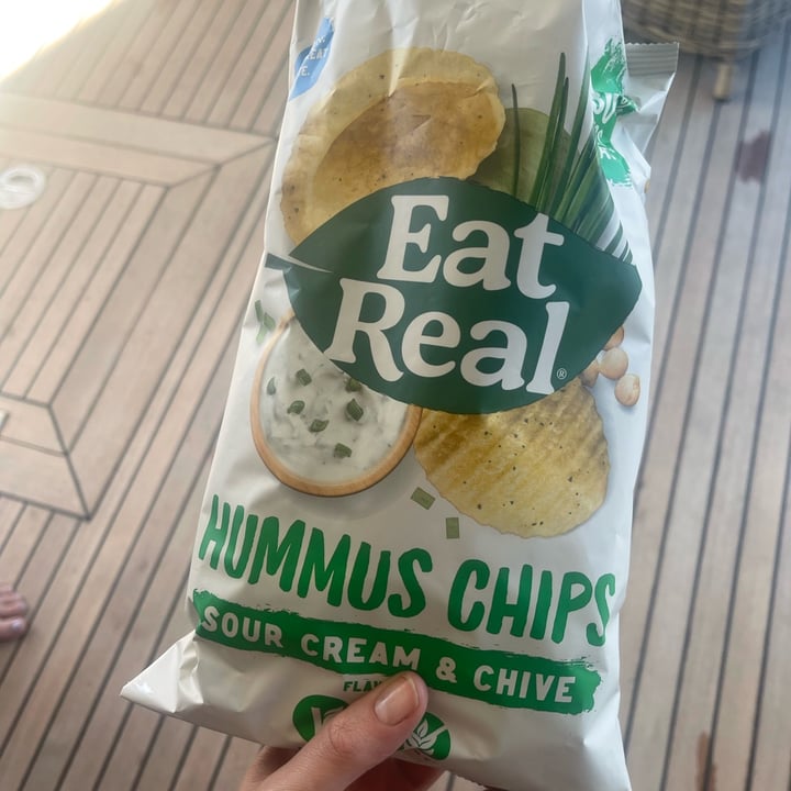 Eat Real Hummus Chips Sour Cream & Chives Flavour Review abillion