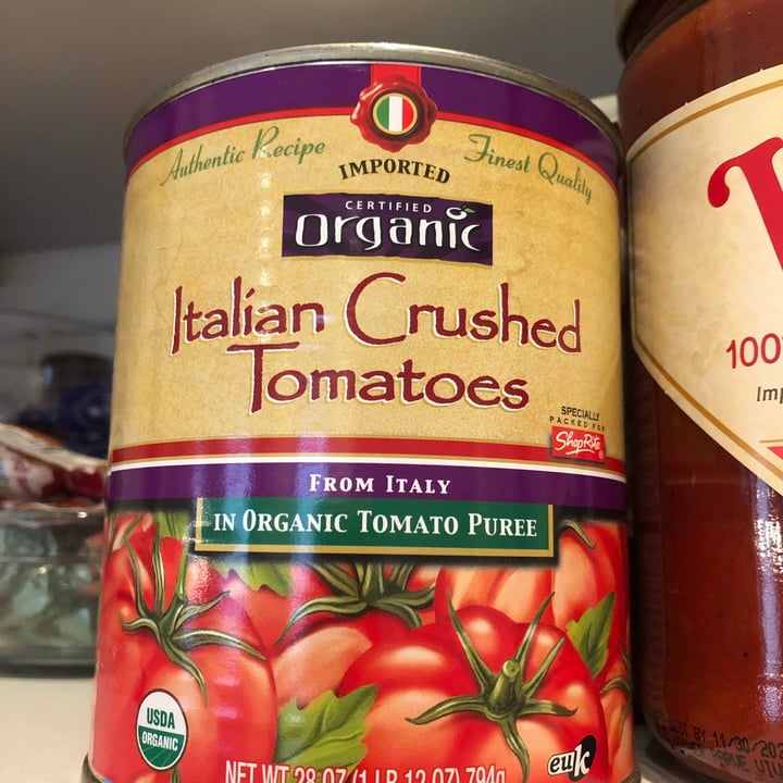 ShopRite Organic Italian crushed tomatoes Review abillion