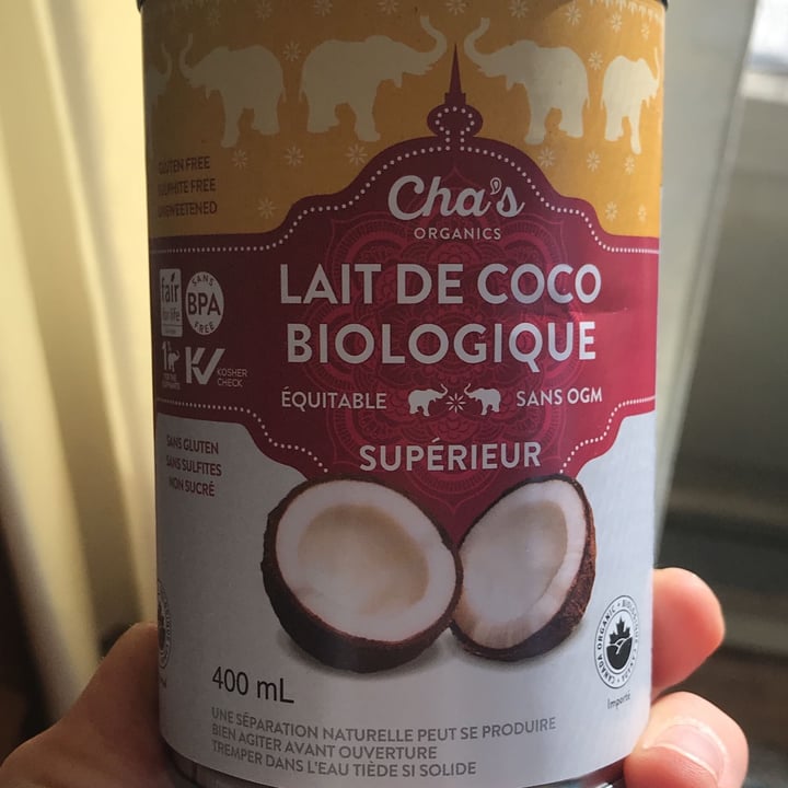 Cha's Organics Organic Coconut Milk Review abillion