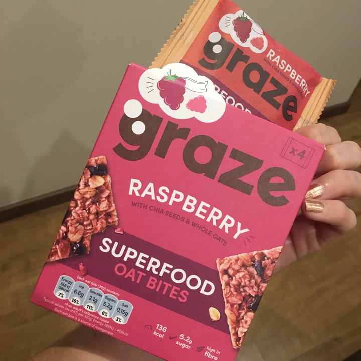 graze Raspberry Superfood Oat Bites Review abillion