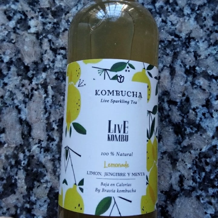 Live kombu Kombucha de limon jengibre y menta Review abillion