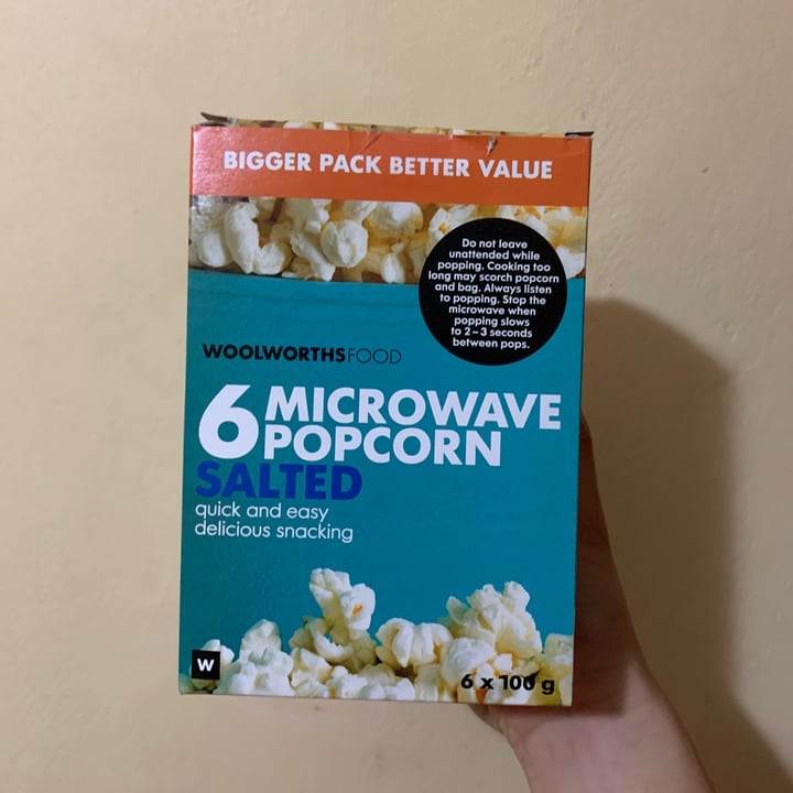 Woolworths Food Microwave Popcorn (Salted) Review abillion