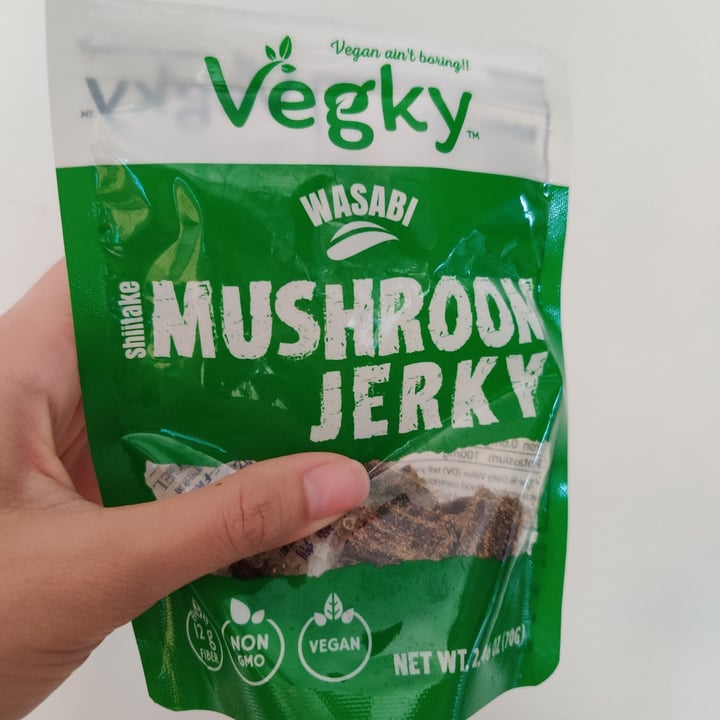 Vegky Wasabi Mushroom Jerky Review abillion