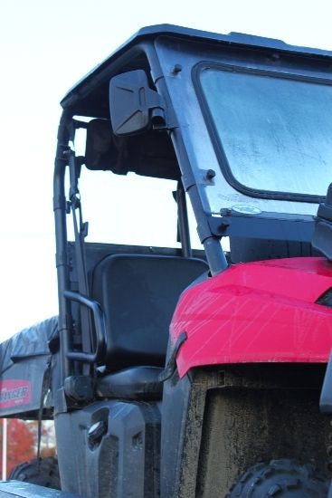 Atv preparing for another day of hunting near the Algoma Motel in Ontario Canada