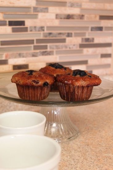 Scrumptious muffins served in the office each morning at the algoma Motel in Wawa Ontario canada