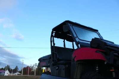 Preparing to go hunting with a quad and a huge forested paradise near the the Algoma motel in Wawa Canada