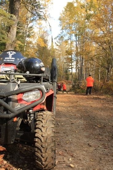 Family having fun while bird hunting. Close to the Algoma Motel