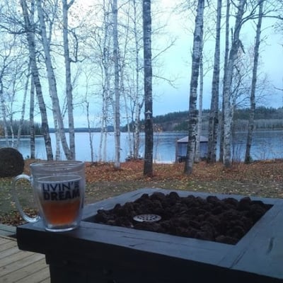 Living the dream in the beautiful Outdoor near the algoma Motel in Wawa, ontario, canada