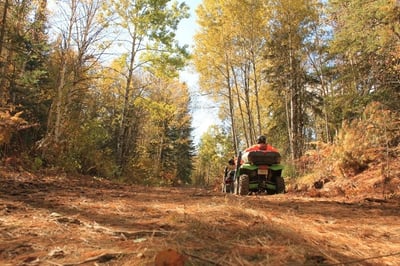 Another day of quadting Paradise near the Algoma Motel in Wawa Ontario Canada