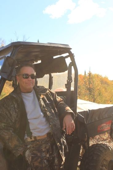 Jeff from the Algoma Motel having a quick rest from the adventure near the Algoma Motel in wawa Ontario