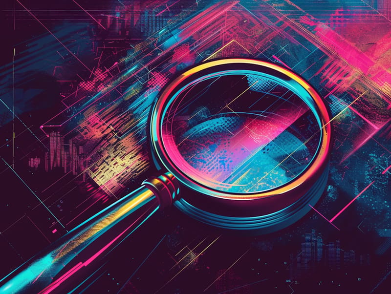 A magnifying glass