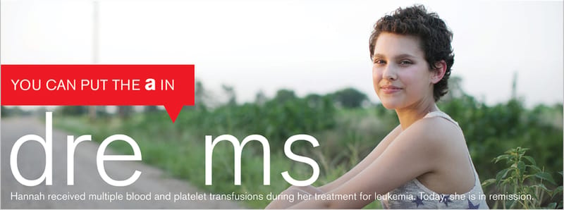 The Missing Types (2017) campaign by the American Red Cross example