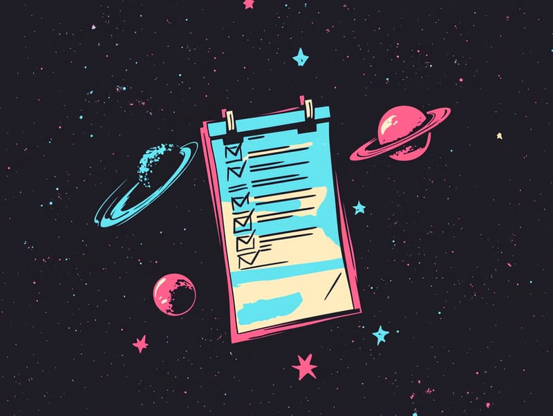 An illustration of a checklist
