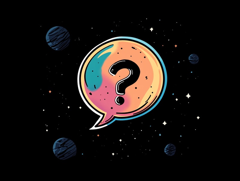 A question mark