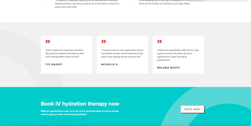 Oasis Hydration homepage customer reviews