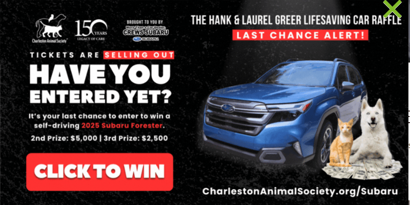 Nonprofit pop-up ad example