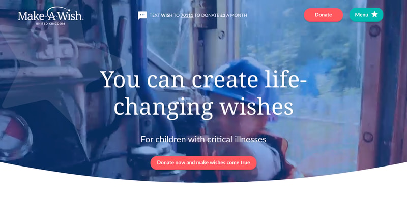 Make-A-Wish navigation example