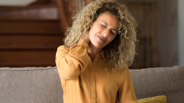 Woman suffering from fibromyalgia
