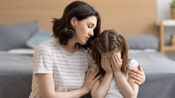 A child showing sudden behavioral changes associated with PANS and PANDAS