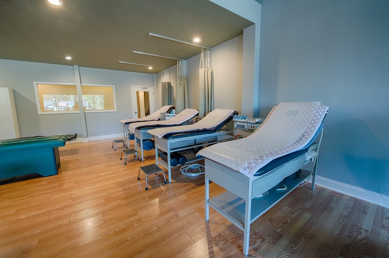 The pain management and chiropractic suite at Progressive Medical Center