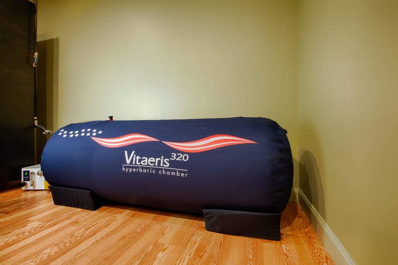 The hyperbaric oxygen chamber at Progressive Medical Center in Atlanta