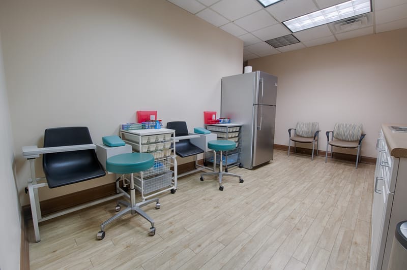 Diagnostic and lab testing space at Progressive Medical Center