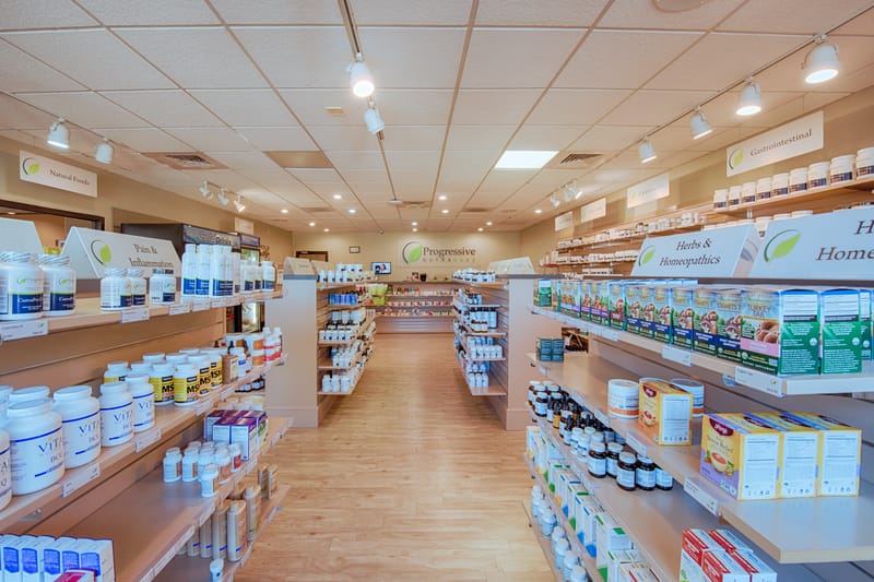 The supplement dispensary at Progressive Medical Center in Atlanta