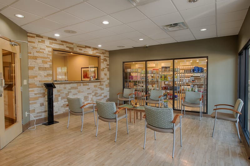 The patient lounge at Progressive Medical Center in Atlanta