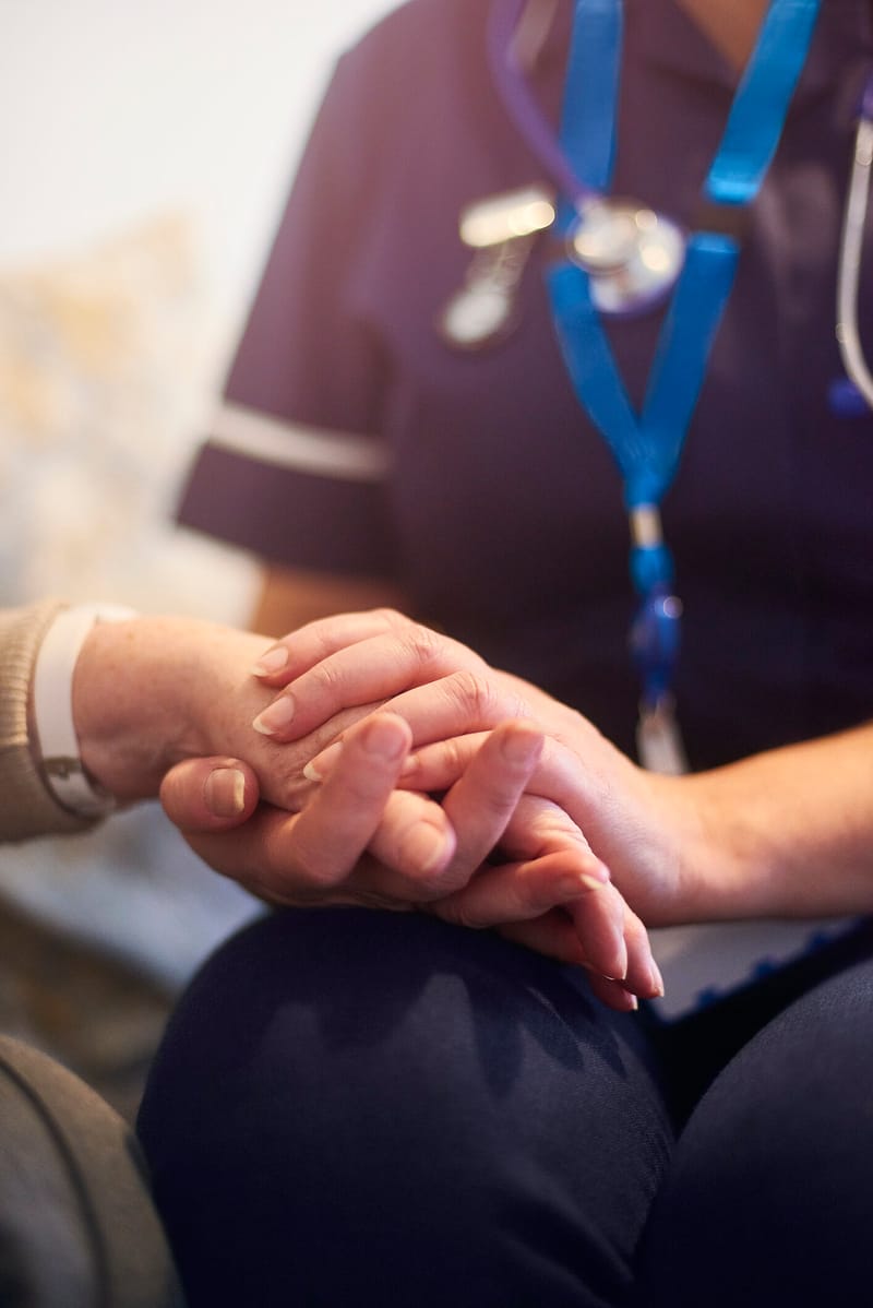 A nurse providing care