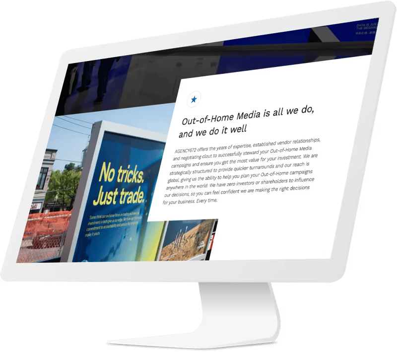 AGENCY672 homepage design