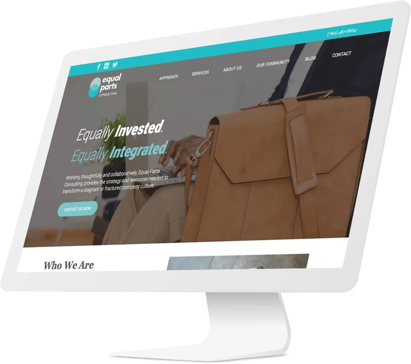 Responsive website design for consulting company