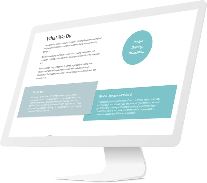 We created a website that functions across all devices