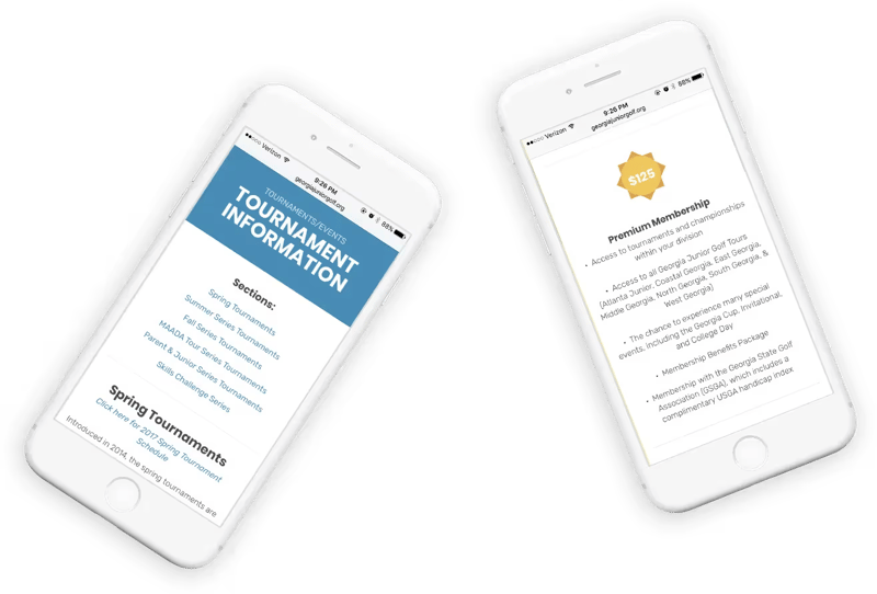 The redesigned website is clean and minimalistic