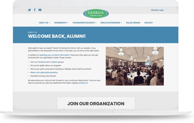 Fast loading website