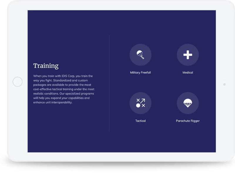 ipad website design
