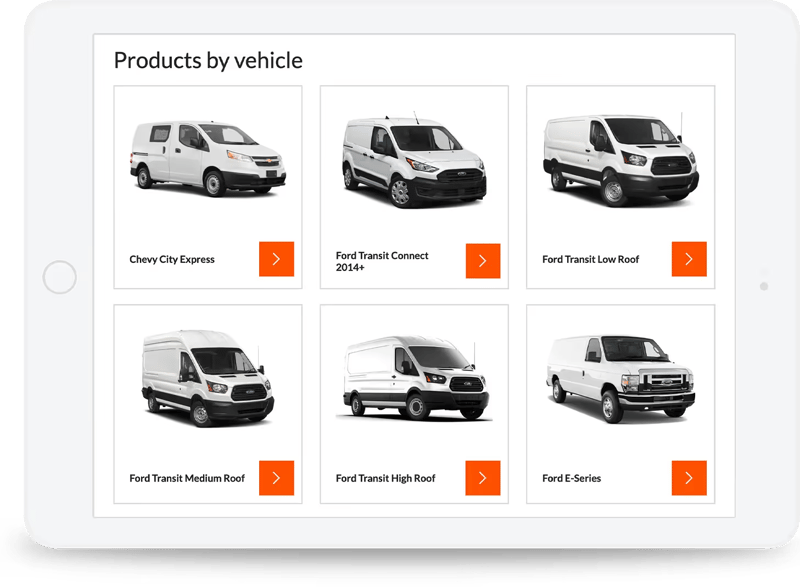 Product website page design